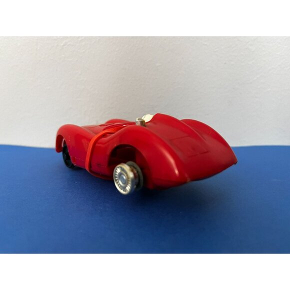 Vintage 1961 Eldon Ferrari Grand Prix Slot Car 1/32 Scale Red - Picture 3 of 10